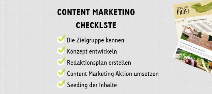 Content Marketing Checkliste