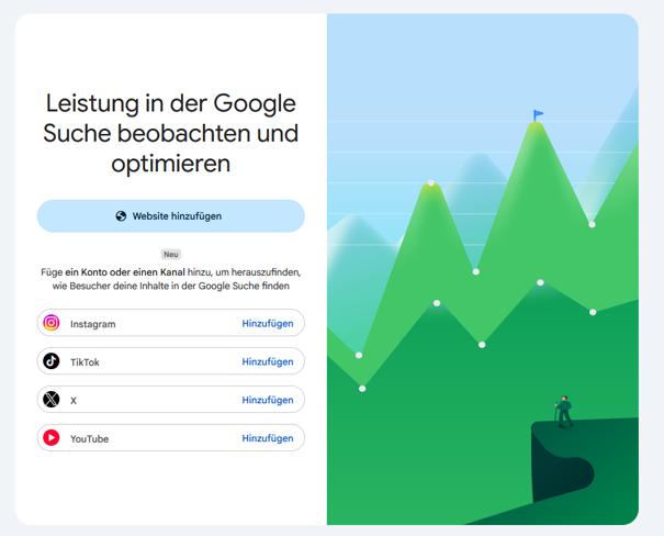 Verifizierungsseite Social Platform Property