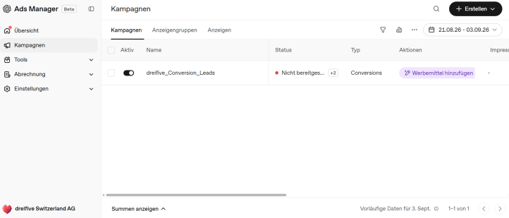 Der ChatGPT Ads Manager